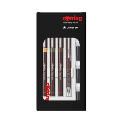 rOtring Isograph Fineliner Junior Set 0,2 mm/ 0,3 mm/ 0,5 mm, 3 Stück