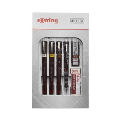 Rotring Isograph Technical Pen College Set 0.25mm, 0.35mm, 0.50mm