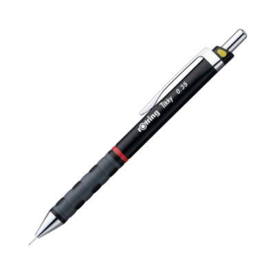 rOtring Tikky-Druckbleistift farblich gekennzeichnet 0,35 mm, Schwarz