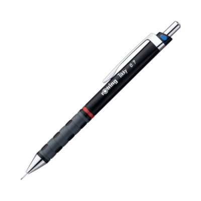 rOtring Tikky-Druckbleistift farblich gekennzeichnet 0,7 mm, Schwarz