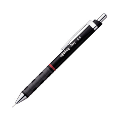 Rotring Tikky Mechanical Pencils, HB 0,5 mm, Black Barrel