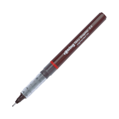 rOtring Tikky-Grafik Fineliner Filzstifte 0,5 mm schwarze Tinte