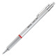 Stylo-bille rOtring Rapid PRO pointe moyenne argent