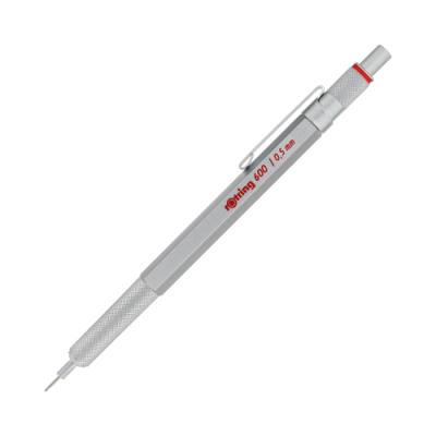 rOtring 600 Druckbleistift Vollmetall 0,5 mm, Silber