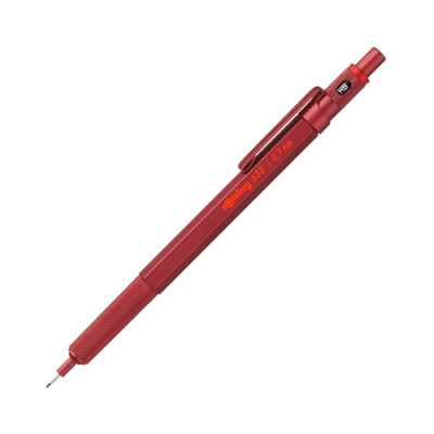 rOtring 600 Druckbleistift Vollmetall 0,7 mm, rot