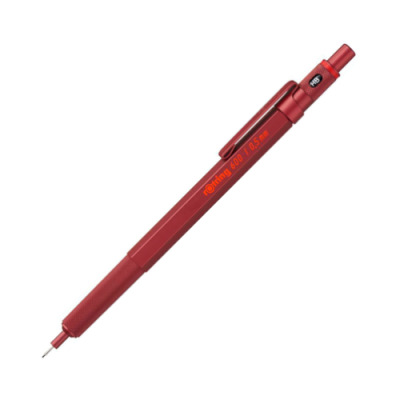 rOtring 600 Druckbleistift Vollmetall 0,5 mm, rot