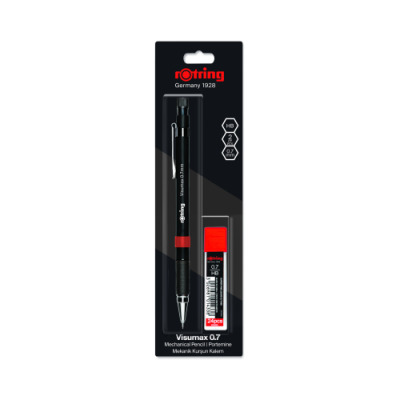 rOtring Visuclick-Druckbleistift 0,7 mm, 1 Stück mit 24 HB-Mine