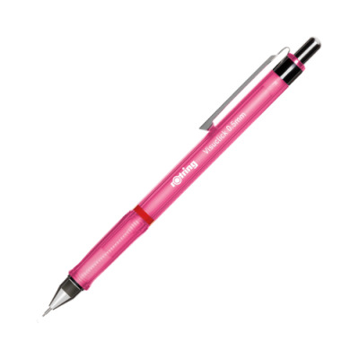 rOtring Visuclick-Druckbleistift 0,5 mm 2B-Mine pinkfarbener Schaft