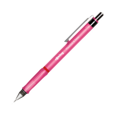 rOtring Visuclick portemine 0,7 mm Mine 2B Corps rose vif