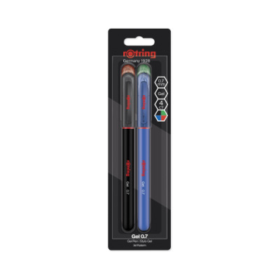 Rotring Gel Ballpoint Pens, 0,7mm, 4 pcs.