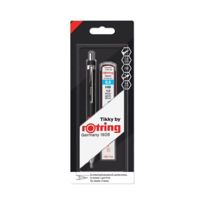 Rotring Tikky Colour-Coded Mechanical Pencil Set, 0,5 mm